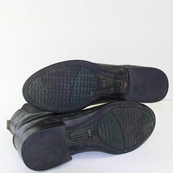 Ariat Black Leather Zip Ankle Boots (8.5 US) - Picture 8 of 10